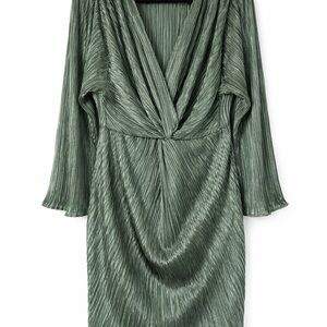 Trendy Shimmer Green  Dress